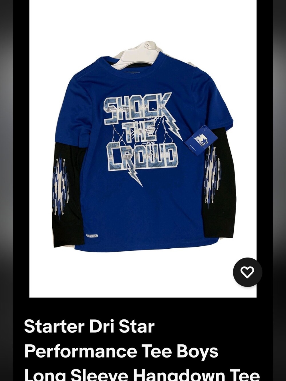 Starter Dri-star Performance TEE royal blue white XL (14/16) long sleeves